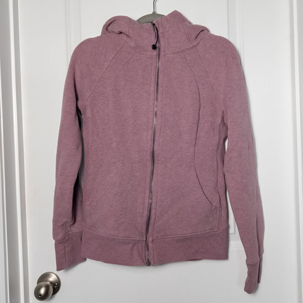 Lululemon Scuba Full-Zip Hoodie - 6 Heathered Velvet Dust - Picture 3 of 8